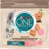 PURINA ONE Grain Free Adult Lachs - Sparpaket: 3 x 1,1 kg