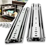 REGUDA Schwerlastauszug Schubladenauszug: 163 kg Tragfähigkeit Schubladenschienen Vollauszug, Schubladen Schienensystem Seitlich Montiert (300–1500 mm), 1 Paar