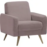exxpo - sofa fashion Sessel »Samso, Loungesessel«, elegant und bequem, aktueller Cord Bezug