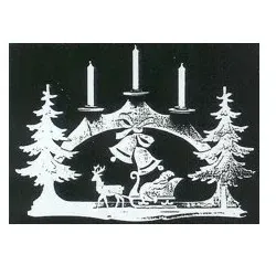Vorlage 107 Schwibbogen Weihnachtsglocken, 60 cm