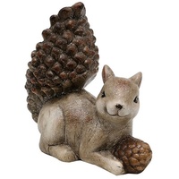Hti-Living Keramik Eichhörnchen mit Glitter Keramikfigur Tierfigur Waldtiere