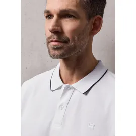 STREET ONE Basic Piqué Poloshirt mit Kontrastdetail - weiß