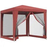 Partyzelt m Netz-Seitenwänden Pavillon Festzelt Garten 2x2 4x4/6/9 2.5x2.5m Weiß