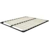 Beliani Combourg Federholzrahmen Schwarz 160 x 200 cm