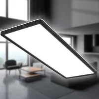 B.K.Licht LED Panel 1 58x20 cm eckig schwarz