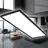 B.K.Licht LED Panel 1 58x20 cm eckig schwarz