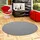 Snapstyle Feinschlingen Velour Teppich Strong Anthrazit Rund