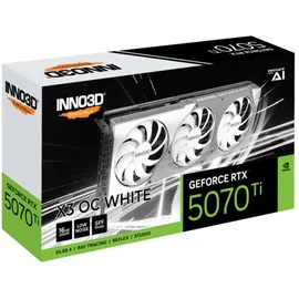 Inno3D GeForce RTX 5070 Ti X3 OC White 16GB Grafikkarte 3xDP/HDMI