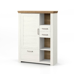 set one by Musterring Highboard York Dekor Pino-Aurelio / Eiche Artisan