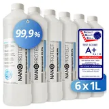 Nanoprotect Isopropanol 99,9% - 1 Liter Reinigungsalkohol (Premium IPA - Made in Germany - Für Haushalt und Elektronik)