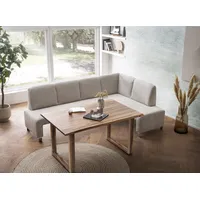 exxpo - sofa fashion Eckbank EXXPO - SOFA FASHION "Intenso, viele Bezugsstoffe Cord, Struktur 243/158 cm (B/T)", beige, B:243cm H:91cm T:158cm, NaturLeder;Strukturstoff (Zusammensetzung: Polyester 100%);Luxus-Microfaser (Zusammensetzung: Aufgeflockte 100% Polyester Schicht