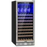 Klarstein Vinovilla 127 Built-in Uno Großraum-Weinkühlschrank 331L 127 Fl. LED Edelstahl
