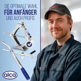 Alca Wagenheber Stahl 100–320 mm silber