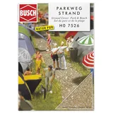 BUSCH Modellbauzubehör Parkweg/Strand 7526