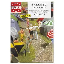 BUSCH Modellbauzubehör Parkweg/Strand 7526