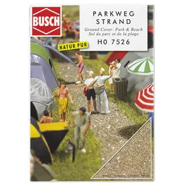 BUSCH Modellbauzubehör Parkweg/Strand 7526