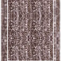 arsvita Flauschvorhang 80 x 220 cm beige/braun