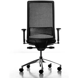 Jet-Line Buerostuhl MONTERAY schwarz mit verstellbarer Rückenstütze