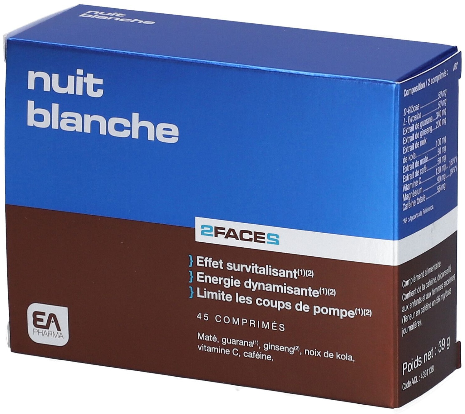 EA Pharma Nuit Blanche 2Faces 45 pc(s) comprimé(s)