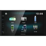 Kenwood DMX125DAB 17,3 cm WVGA Digital Media Receiver mit DAB+, Bluetooth und Android USB-Mirroring