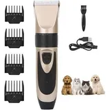 Leise Hundeschermaschine Profi Schermaschine Hund, Tierhaarschneidemaschine Elektrische Hundetrimmer Schnurlose Haarschneidemaschine - GULAMACHINE