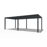 PergoLine Pergola, Anthrazit, Metall, 720x255x360 cm, Sonnen- & Sichtschutz, Pavillons & Pergolas