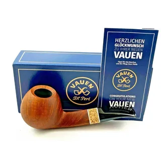 VAUEN Handpfeife VAUEN Burgund 1632 Pfeife Made in Germany 9mm Filter braun