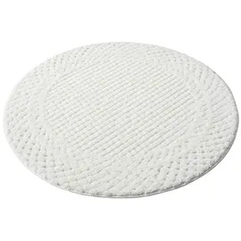 Carpet City FOCUS627 Hochflorteppich Ø 200 cm Beige