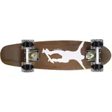 Ridge Skateboards Holz Ahorn Skateboard Mini Cruiser, Dark Dye NR1, komplett, 55cm