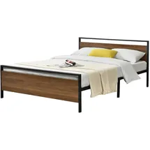 [en.casa] Metallbett Finse 140x200 cm Schwarz