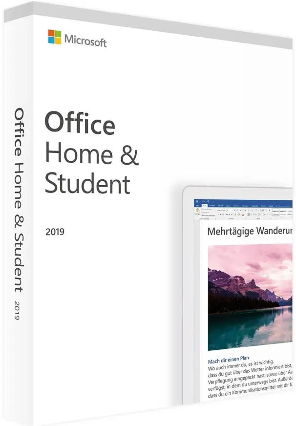 Microsoft Office 2019 Home and Student 32/64-Bit FR Vollversion