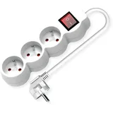 Value Steckdosenleiste 1,50 m Weiß 3 St.