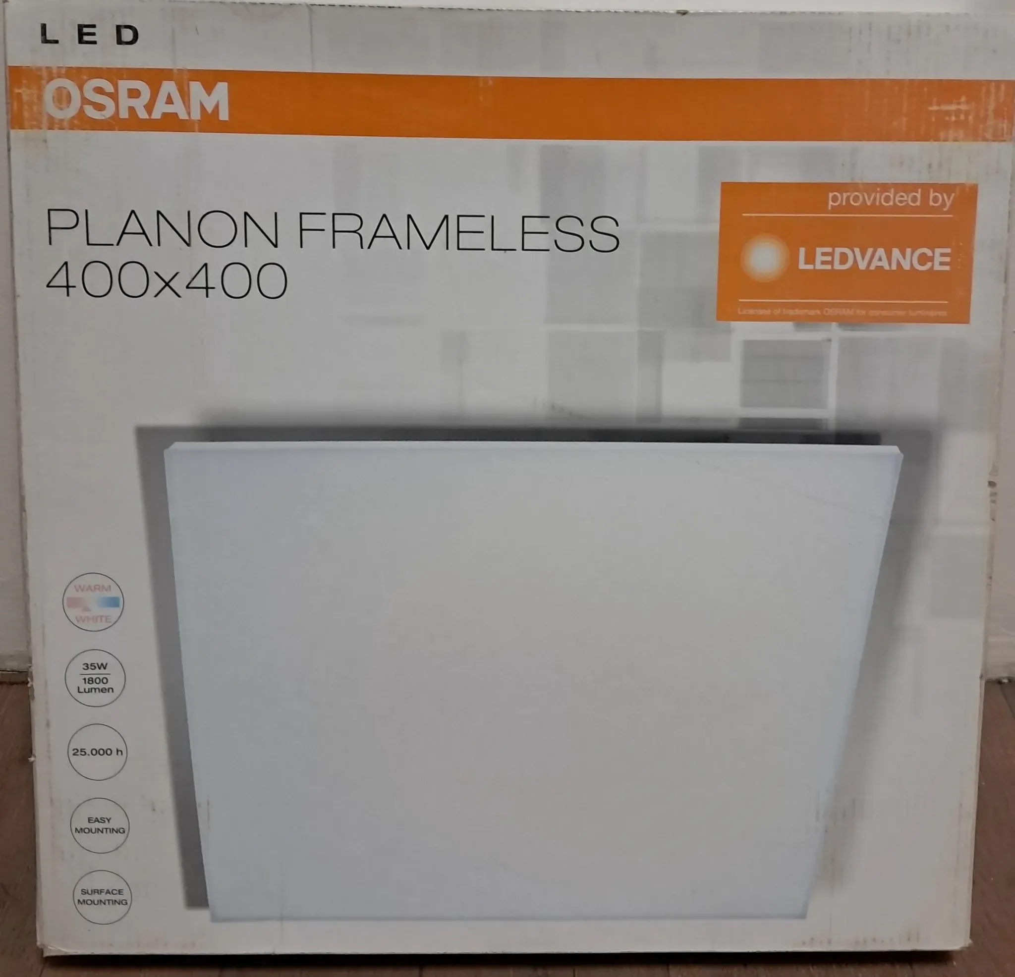 Osram LED Panel Planon frameless weiß 35W 1800lm 3000K Warmweiß