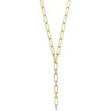 Julie Julsen Collierkettchen 925 Sterling Silber vergoldet Zirkonia gelb