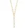 Julie Julsen Collierkettchen 925 Sterling Silber vergoldet Zirkonia gelb