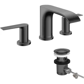 Hansgrohe Vivenis 3-Loch Waschtischarmatur Brushed Black