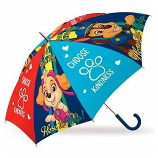 Kid Licensing Licensing KL84328, Regenschirm automatik, 45 cm, Paw Patrol, Kinder-Regenschirm mit automatischer Öffnung. Druchmesser PARAGUAS 46CM AUTO PAW PATROL bunt