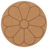 IKEA SVARTVIDE Tischset Kork/gemustert Blume