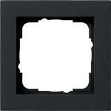 Gira Abdeckrahmen 1-Fach Serie E2 schwarz Matt