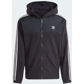 Adidas Adicolor 3-Streifen Teddy Fleece Reißverschlusspullover Black S
