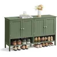 VASAGLE Schuhschrank moderner, mit höhenverstellbaren Ablagen, 35 x 120