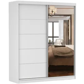 fabryka mebli idźczak Schwebetürenschrank Bella 183 x 218 x 61 cm Weiß