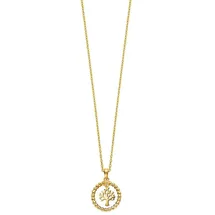 Julie Julsen Collier 925 Sterling Silber vergoldet mit beweglichem Baum Gelb