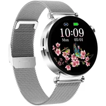 knauermann Neo 2 Rund 40 mm Silber Milanaise-Armband Silber