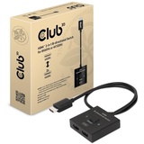 Club 3D HDMI 2-in-1 bidirektionaler Switch 0,5m für 8K60Hz oder 4K120Hz