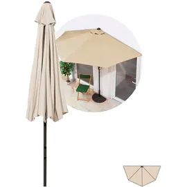 EasyMaxx halbrund 270 x 140 cm Beige