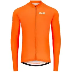 Frauen Essentials Langarm-Radtrikot - Orange M