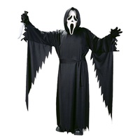 CHAKS Hexen-Kostüm Scream Kostüm 'Ghost Face' für Jugendliche 3-tlg. schwarz