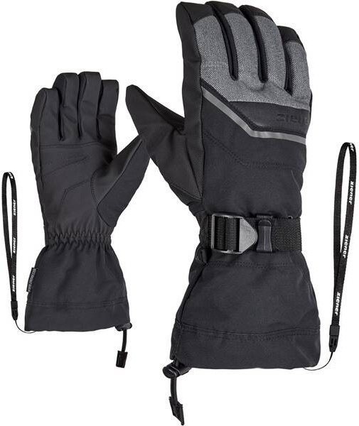 ZIENER Herren Handschuhe GILLIAN AS(R) glove ski, grey denim, 8,5