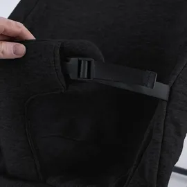 Childhome CWRSMB Babyschaukel Bezug waschbar Schaukelstuhl Säugling gepolsterter Gurt, Jersey schwarz Holz Stahl, max. 9kg Bxlxh 46x74x56 cm